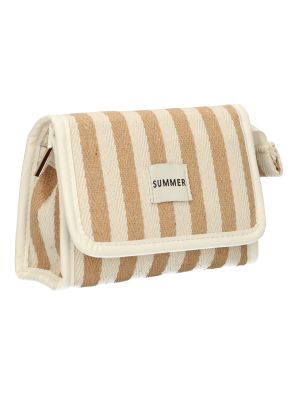 Spiegeltas Summer Khaki Gestreept 17cm x 11cm
