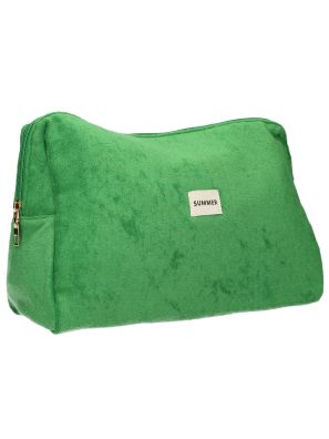Toilettas Badstof Groen 28cm x 20cm