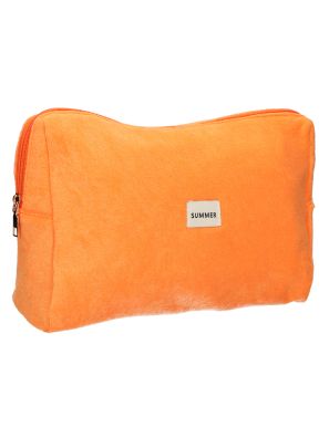 Toilettas Badstof Oranje 28cm x 20cm