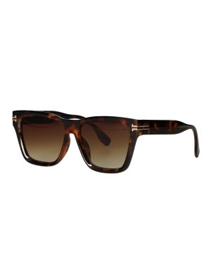 Spectrum Zonnebril Statement Vierkant Tortoise Bruin Glas Dames