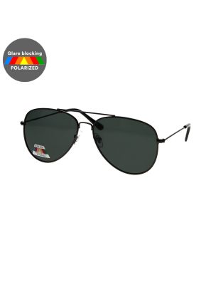 Spectrum Polarized Zonnebril Piloot Zwart Groen Heren