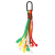 Bag Charm Zwart Gekleurd